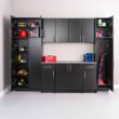 Prepac Elite 32-in W x 65-in H Wood Composite Black Freestanding Utility Storage Cabinet