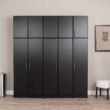 Prepac Elite 32-in W x 65-in H Wood Composite Black Freestanding Utility Storage Cabinet