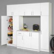 Prepac Elite 32-in W x 65-in H Wood Composite White Freestanding Utility Storage Cabinet