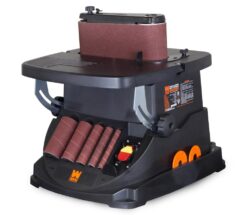WEN 5-in-1 Oscillating Sander: Belt, Spindle, Drums, 5 Plates, 60-Grit Paper (6524)