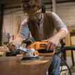 Triton Tools 120-Volt 4.2-Amp Corded Variable Orbital Sander with Dust Management