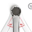 TEKTON 11-Piece Set Metric Standard Combination Wrench Includes Hard Case
