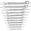 TEKTON 11-Piece Set Metric Standard Combination Wrench Includes Hard Case