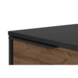 Benzara 17.32-in W x 29.53-in H Wood Composite Black and Brown Freestanding Utility Storage Cabinet