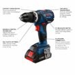 Bosch 1/2-in Core18V-Amp Variable Speed Brushless Cordless Hammer Drill (2-Batteries Included)