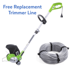 Greenworks 15-Inch 5.5 Amp Corded String Trimmer + FREE 240-Foot Replacement Trimmer Line ($10.99 value)