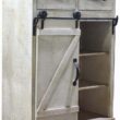 Parisloft 23.75-in W x 32-in H Wood Composite Antique White Freestanding Utility Storage Cabinet