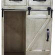 Parisloft 23.75-in W x 32-in H Wood Composite Antique White Freestanding Utility Storage Cabinet