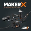 WORX POWER SHARE 46-Piece Variable Speed Corded 20-volt Max Multipurpose Rotary Tool with Soft Case