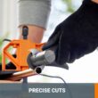 WORX POWER SHARE 46-Piece Variable Speed Corded 20-volt Max Multipurpose Rotary Tool with Soft Case