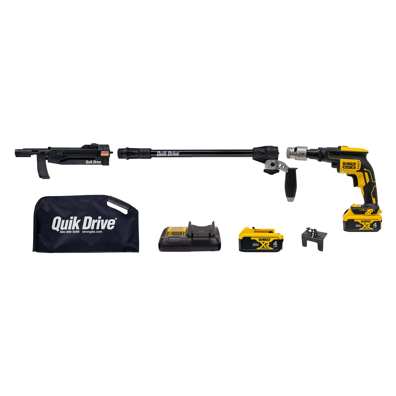 Simpson Strong-Tie Quik Drive 20-Volt Brushless 1/4-in Cordless Screwdriver (2-Batteries Included and Charger Included) Simpson Strong-Tie Quik Drive 20-Volt Brushless 1/4-in Cordless Screwdriver (2-Batteries Included and Charger Included)