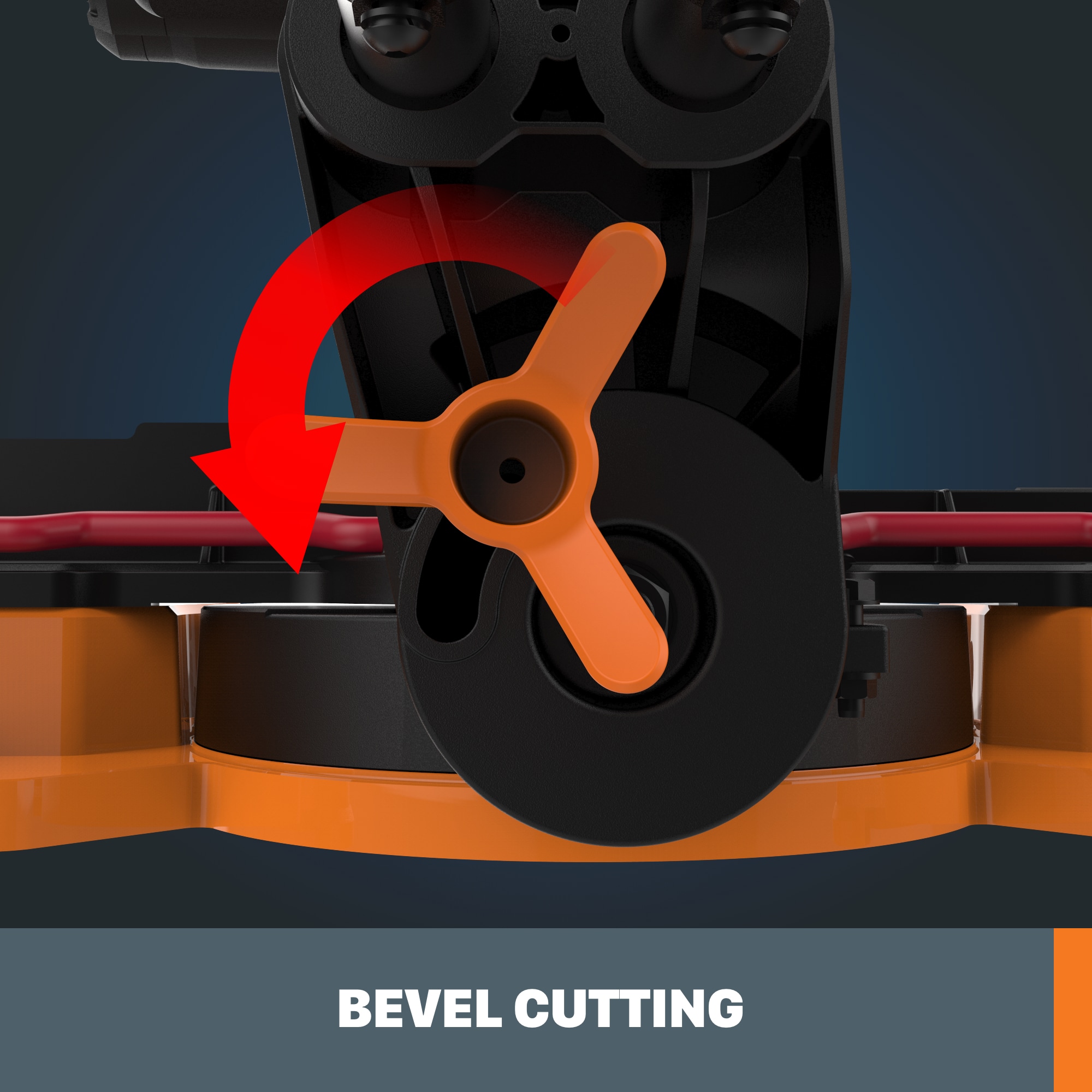WORX POWER SHARE 7-1/4-in 0.1-Amp Single Bevel Sliding Compound Cordless Miter Saw (Cordless) WORX POWER SHARE 7-1/4-in 0.1-Amp Single Bevel Sliding Compound Cordless Miter Saw (Cordless) - Image 4