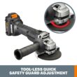WORX 4.5-in 20-volt Max Sliding Switch Brushless Cordless Angle Grinder (Charger Included and 1-Batteries)