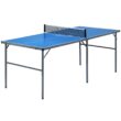 Topbuy Folding Mid-Size Kids Ping-Pong Tennis Table with 1 Net/2 Bats/3 Ping-Pong Ball