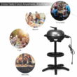 Costway Electric BBQ Grill 1350W Non-stick 4 Temperature Setting Outdoor Garden Camping