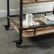 Furniture of America Black Metal Base with Wood Top Rolling Kitchen Cart (18.75-in x 35.63-in x 39.88-in) Furniture of America Black Metal Base with Wood Top Rolling Kitchen Cart (18.75-in x 35.63-in x 39.88-in)