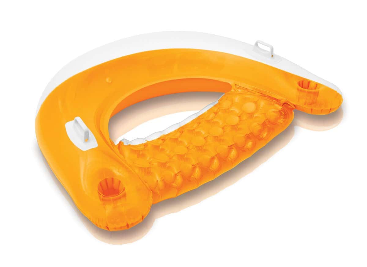 Intex Sit N Float Inflatable Swimming Pool Lounger (Color May Vary) (12 Pack) Intex Sit N Float Inflatable Swimming Pool Lounger (Color May Vary) (12 Pack)