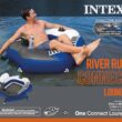 Intex River Run Connect Inflatable Tube (4 Pack) & Mega Chill II Beverage Float