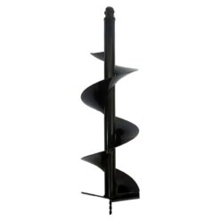 12" Auger Post Hole Digger Bits Deep Professional Fence Holes (3/4" / 0.75 inch) Shaft, Black