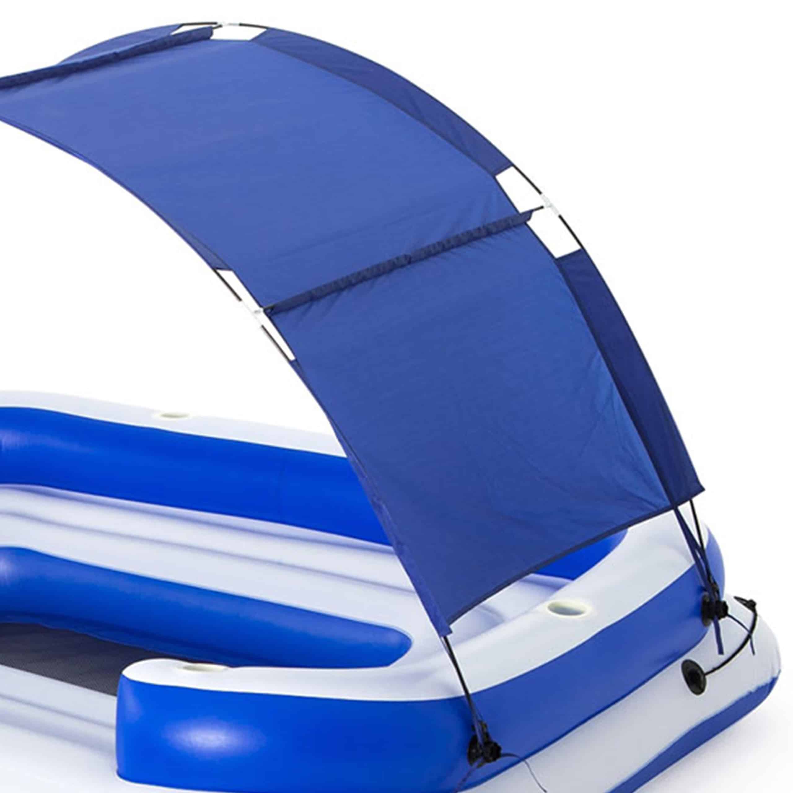 Bestway Hydro-Force Tropical Breeze 6-Person Inflatable Party Island Float Bestway Hydro-Force Tropical Breeze 6-Person Inflatable Party Island Float - Image 8