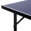 Soozier 6' x 3' Foldable Ping Pong Table Set with 2 Table Halves for Party Use, Space-Saving Mid-Size Table Tennis for Small Living Spaces, Basement Games, Sports Gifts