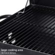 UTEN Outdoor BBQ Grill Charcoal Barbecue Pit Backyard Meat Cooker Smoker Black