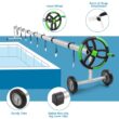 UBesGoo Upgraded Stainless Steel Solar Cover Reel For Swimming Pools Up To 18 Feet Wide Inground UBesGoo Upgraded Stainless Steel Solar Cover Reel For Swimming Pools Up To 18 Feet Wide Inground