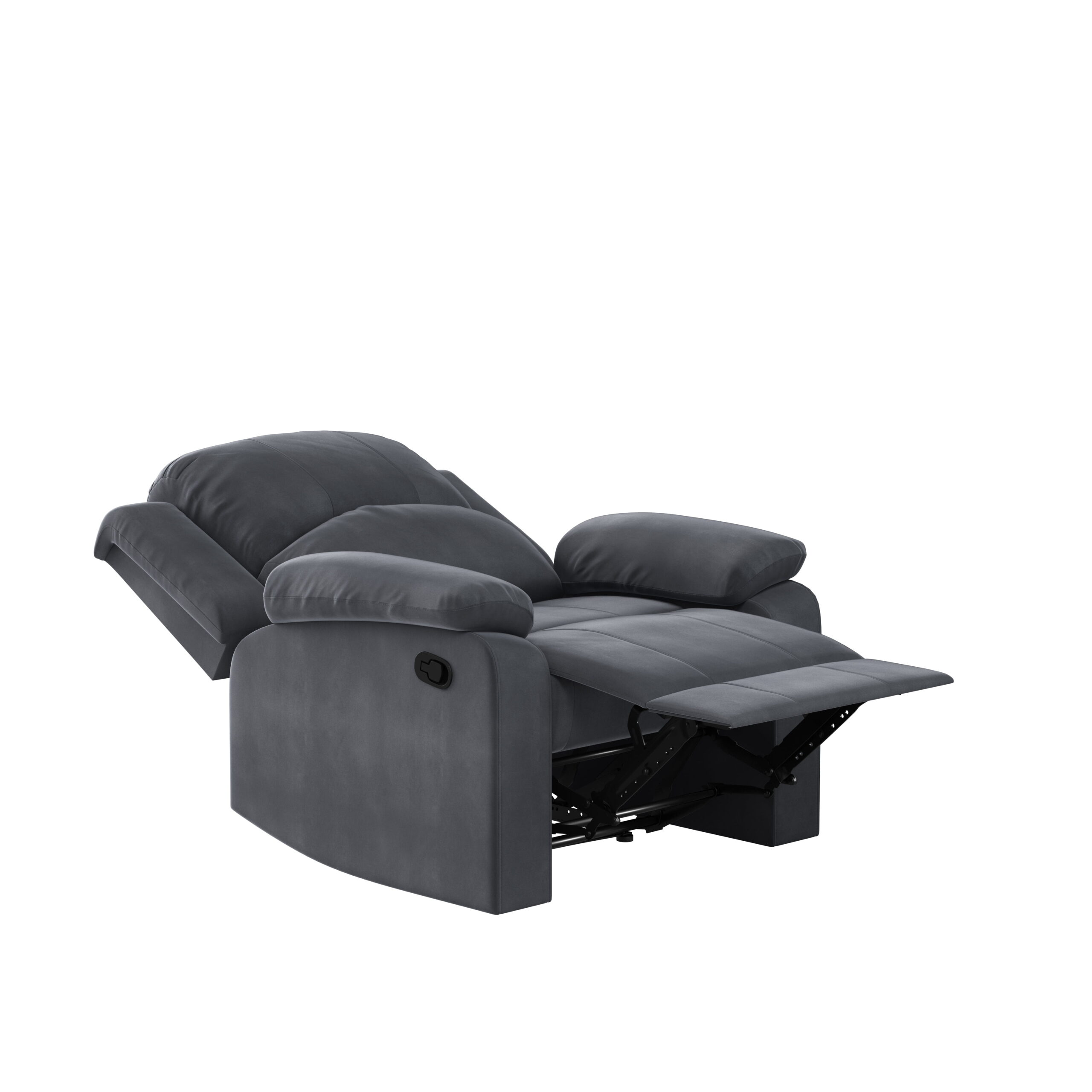 Lifestyle Solutions Reynolds Manual Standard Recliner, Slate Gray Microfiber Lifestyle Solutions Reynolds Manual Standard Recliner, Slate Gray Microfiber - Image 11
