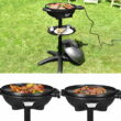 Costway Electric BBQ Grill 1350W Non-stick 4 Temperature Setting Outdoor Garden Camping