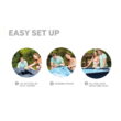 Intex Metal Frame 12' x 30" Above Ground Outdoor Swimming Pool with Pump