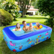 Betheaces Inflatable Pool 83 * 57 * 26 inch, 3-Story Large Children's Family Lounge Swimming Pool