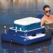Intex River Run Connect Inflatable Tube (4 Pack) & Mega Chill II Beverage Float