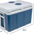 Ivation Electric Portable 45 L Cooler & Warmer W/ Wheels & Handle, for Travels