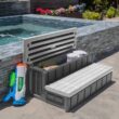 XtremepowerUS 36" Spa Step Hot Tub and Spa 2-Step Patio Deck Long Weather Resistant With Storage Compartment XtremepowerUS 36" Spa Step Hot Tub and Spa 2-Step Patio Deck Long Weather Resistant With Storage Compartment