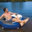 Intex River Run Connect Inflatable Tube (4 Pack) & Mega Chill II Beverage Float