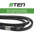 8TEN Belt PTO Clutch Kit for Husqvarna YTH2348 YTH24V48 YTH24K48 MK1006377