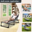 Docred 4-Fold Sleeping Cots for Adults, Folding Chaise Lounge Chairs Outdoor, Portable Folding Bed Cot Lounge Chair