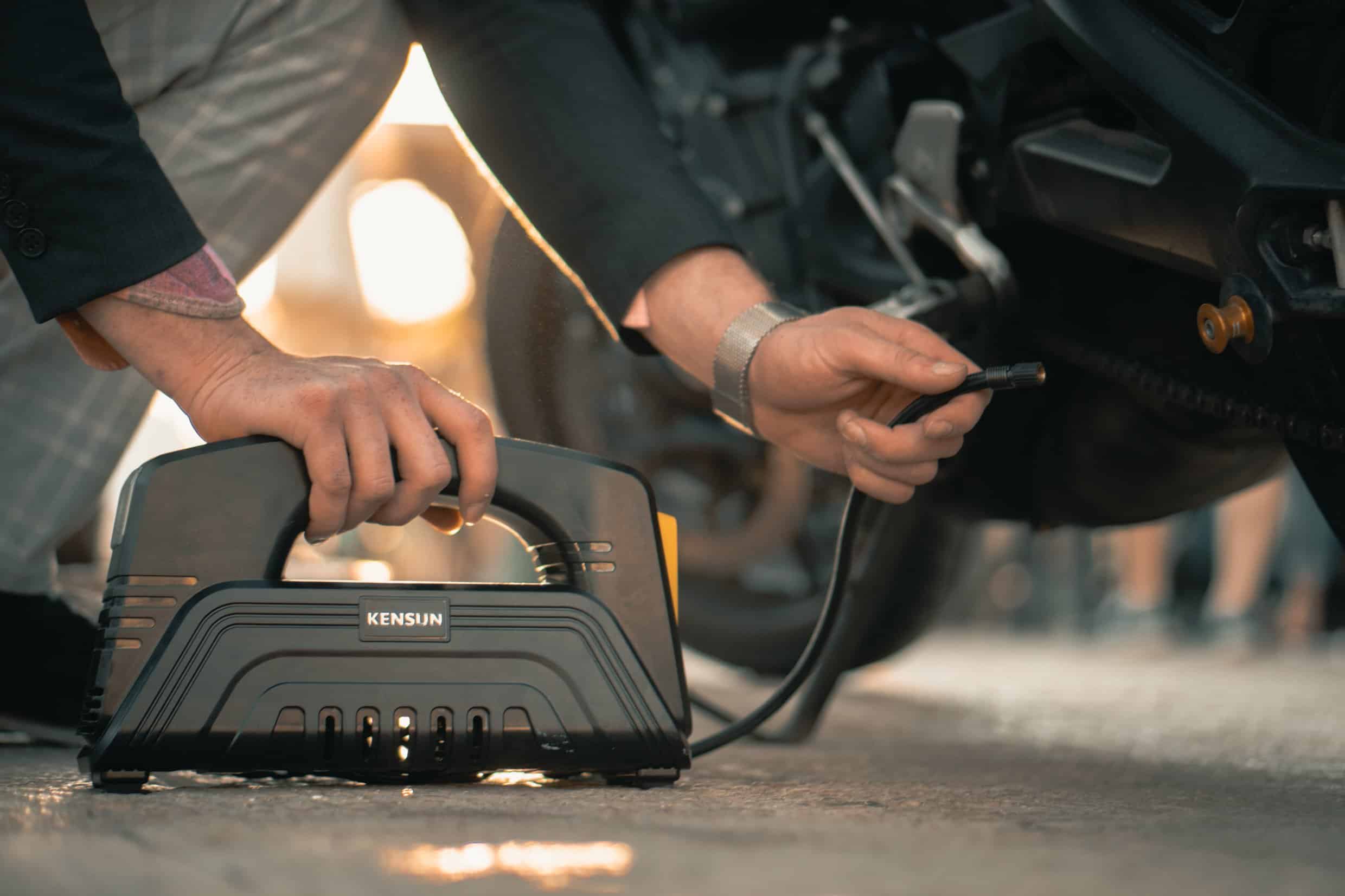 Kensun Air Compressor for Tires - Portable Tire Inflator Air Pump for Car - Electric Tire Compressor for Home and Car Kensun Air Compressor for Tires - Portable Tire Inflator Air Pump for Car - Electric Tire Compressor for Home and Car - Image 6