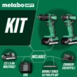 Metabo HPT MultiVolt 2-Tool 18-volt Brushless Power Tool Combo Kit with Soft Case (2 Li-ion Batteries Included and Charger Included)