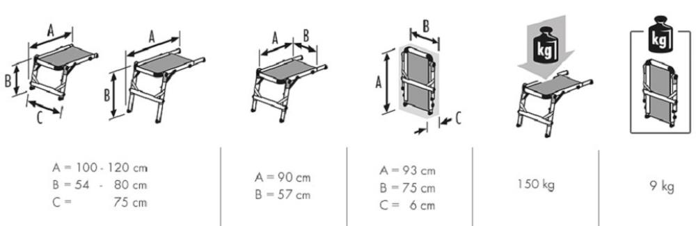 Hailo Aluminum 29.52-in Platform For Ladders Hailo Aluminum 29.52-in Platform For Ladders - Image 7