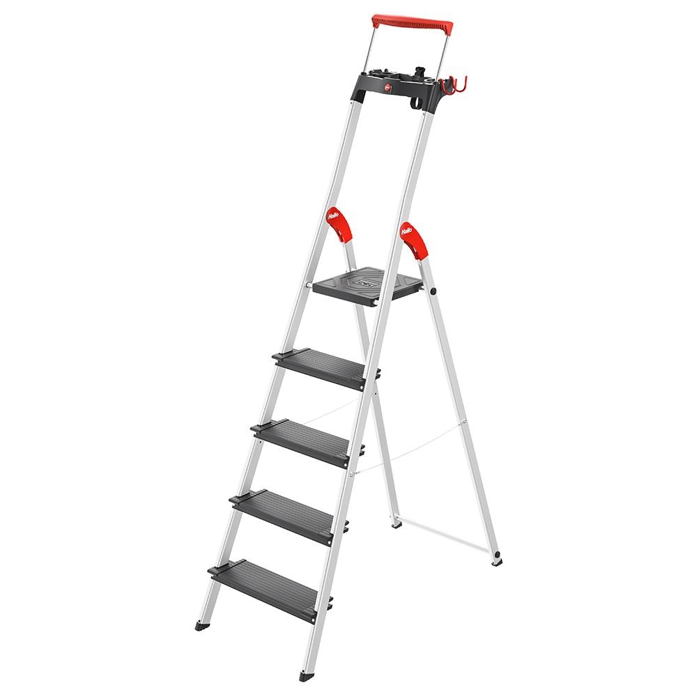 Hailo L100 pro Aluminum 6-ft Type 2- 225-lb Capacity Platform Step Ladder Hailo L100 pro Aluminum 6-ft Type 2- 225-lb Capacity Platform Step Ladder