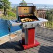 Kenmore Red 3-Burner Liquid Propane Gas Grill