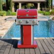 Kenmore Red 3-Burner Liquid Propane Gas Grill