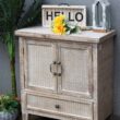 Parisloft 25-in W x 28.125-in H Wood Composite Brown with A Slight White Freestanding Utility Storage Cabinet