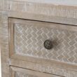 Parisloft 26.125-in W x 30.25-in H Wood Composite Brown with Whitewashed Freestanding Utility Storage Cabinet