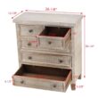 Parisloft 26.125-in W x 30.25-in H Wood Composite Brown with Whitewashed Freestanding Utility Storage Cabinet