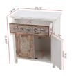 Parisloft 27.5-in W x 31-in H Wood Composite White and Brown Freestanding Utility Storage Cabinet
