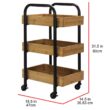 Oceanstar 31.5-in Rack Utility Cart