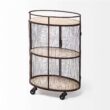 Mercana Black Metal Base with Wood Top Rolling Kitchen Cart (13.3-in x 20.3-in x 31.5-in) Mercana Black Metal Base with Wood Top Rolling Kitchen Cart (13.3-in x 20.3-in x 31.5-in)