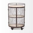 Mercana Black Metal Base with Wood Top Rolling Kitchen Cart (13.3-in x 20.3-in x 31.5-in) Mercana Black Metal Base with Wood Top Rolling Kitchen Cart (13.3-in x 20.3-in x 31.5-in)